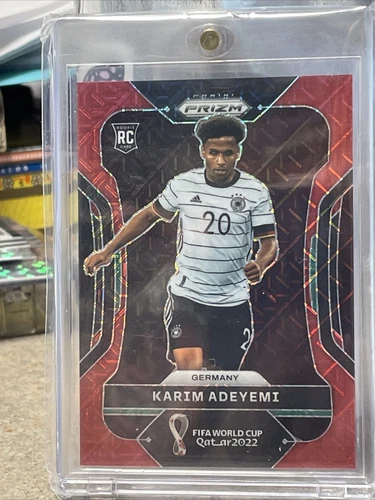 2022 Panini Prizm World Cup Red Mojo #111 Karim Adeyemi #/99 Rookie RC Germany