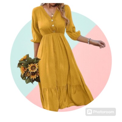 swing dress for women Chic Plus Size Women's V-Neck Sleeveless Lace Patchwork Swing Dress for  Spring and Summer Outings