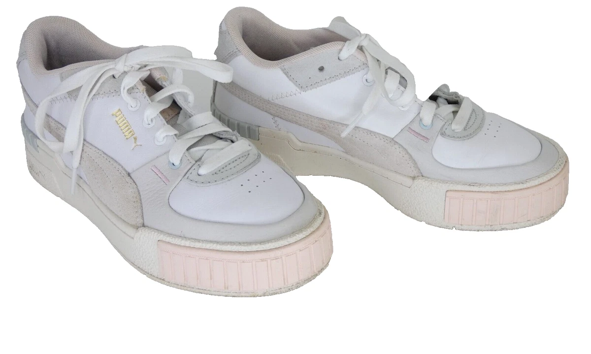 Puma Trainers Cali Sport Mix Low Top Sneakers White Marshmallow