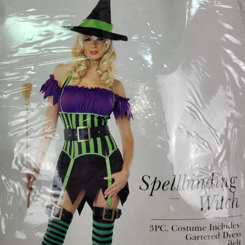 Женские X-Large ноги Avenue завораживающий ведьма стиль 83520 черный, зеленый, фиолетовый  - Изображение 2 из 4