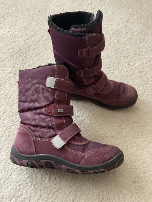 EUC GIOS EPPO Kids Girls Genuine Suede Wool Winter Snow Boots 35(4-4.5)