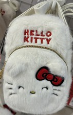 Hello Kitty Cat Fluffy Crossbody Phone Pouch Bag