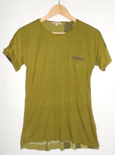BURBERRY BRIT WOMAN'S two sided T-SHIRT SHIRT Green CHECK SIZE S NEW w/ defect - Picture 10 of 12