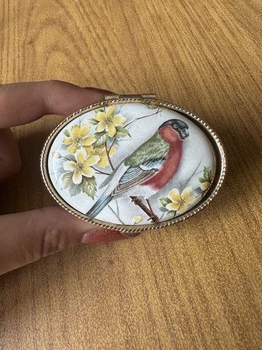 Trinket Box Jewelry With Ceramics Vintage Antique