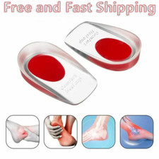 Fast Foot Pain Relief Plantar Fasciitis Gel Heel Support Cushion Insoles Pad Cup