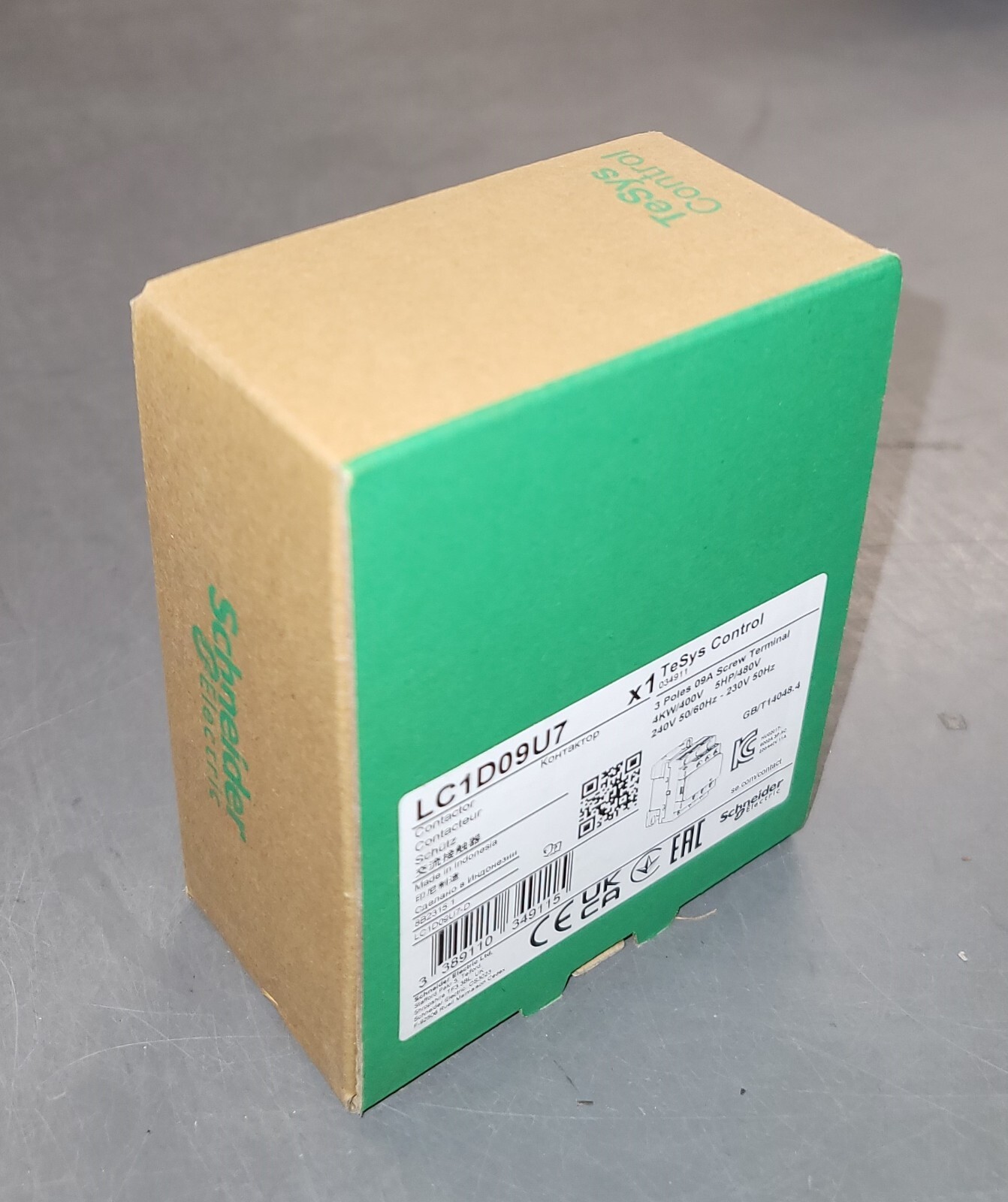 Contattore Magnetico Schneider Electric LC1D09U7 - Nuovo, Senza Scatola Ma Perfetto!