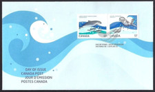 🍁Canada    #2387ab       Marine Life      Brand New  2010 First Day Cover