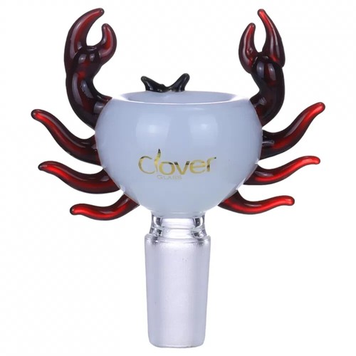 Clover Glass 14mm Scorpio Art Bowl, Assorted Colors, 12ct of Display - Picture 3 of 4