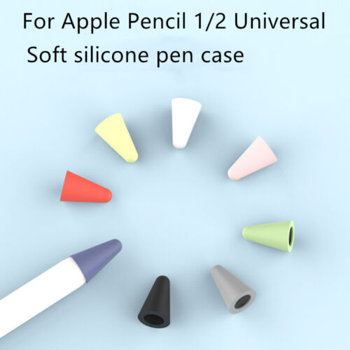 8Pcs Highly Responsive Pen Nibs Tips Cover For Apple Pencil 1st 2nd Generation - Foto 1 di 23