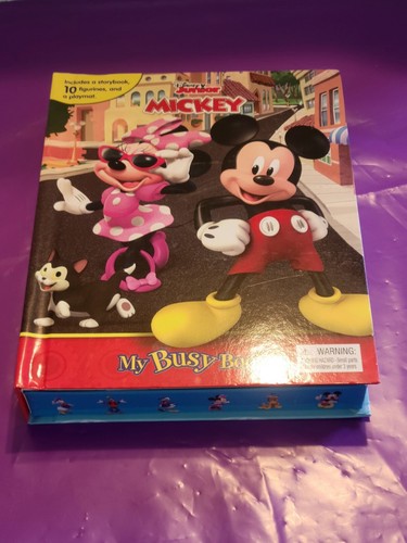 Mickey Disney Junior MY BUSY BOOKS w Play Mat And Figures - Picture 4 of 9