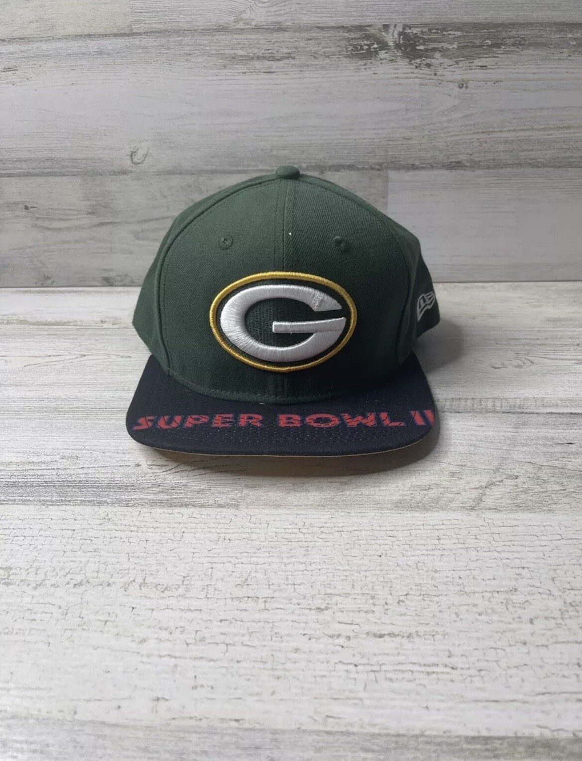 New Era 9Fifty Green Green Bay Packers Super Bowl ll Snapback Hat NWT!