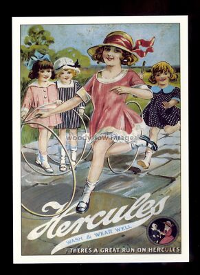 ad4038 - Hercules Wash & Wear Well - Hoola Hoop Fun - moderne Werbepostkarte