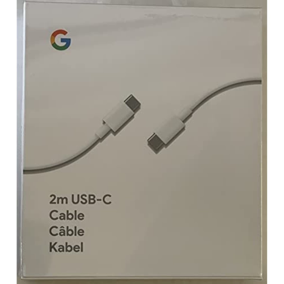 Google 2m USB-C to USB-C Cable | For Google | White | Plastic | 2m