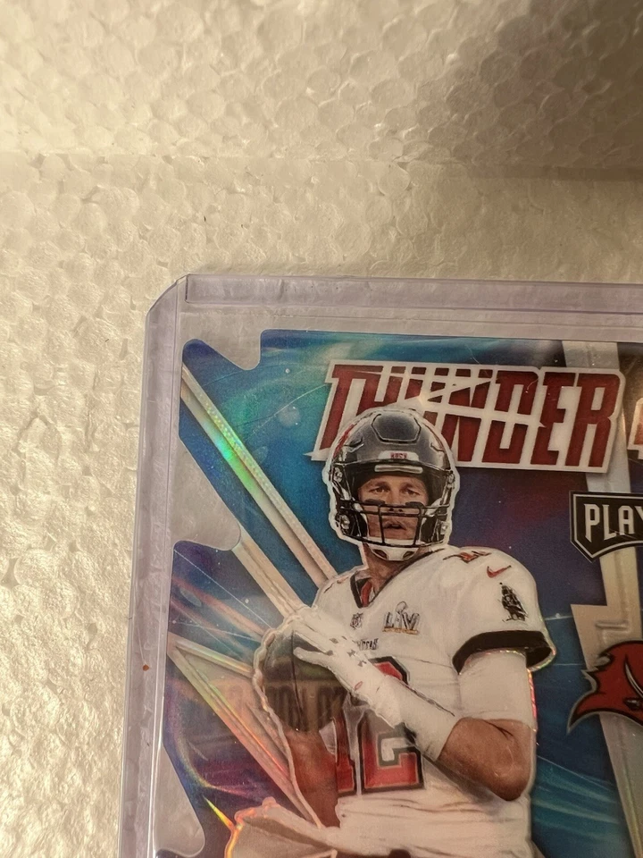 2021 Panini Playoff - Thunder & Lightning Silver #TL-4 Tom Brady, Rob Gronkowski - Image 3 of 4