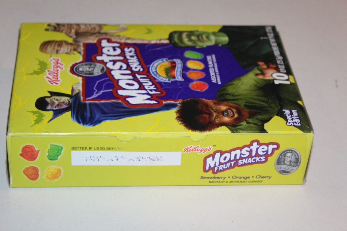 SEALED 2004 Kelloggs Monster Fruit Snacks Frankenstein Dracula