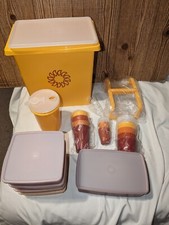 Vintage NOS Tupperware Sunburst Yellow Picnic...