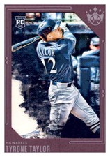 2020 Panini Diamond Kings Framed Plum Tyrone Taylor  93