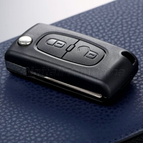 Replacement Remote 2 Button Flip Key Fob Case Shell For PEUGEOT 207 307 308 407 - Picture 4 of 10