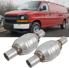 2PCS 2" Catalytic Converter Heat Shield EPA For Chevy Express 1500 2500 3500