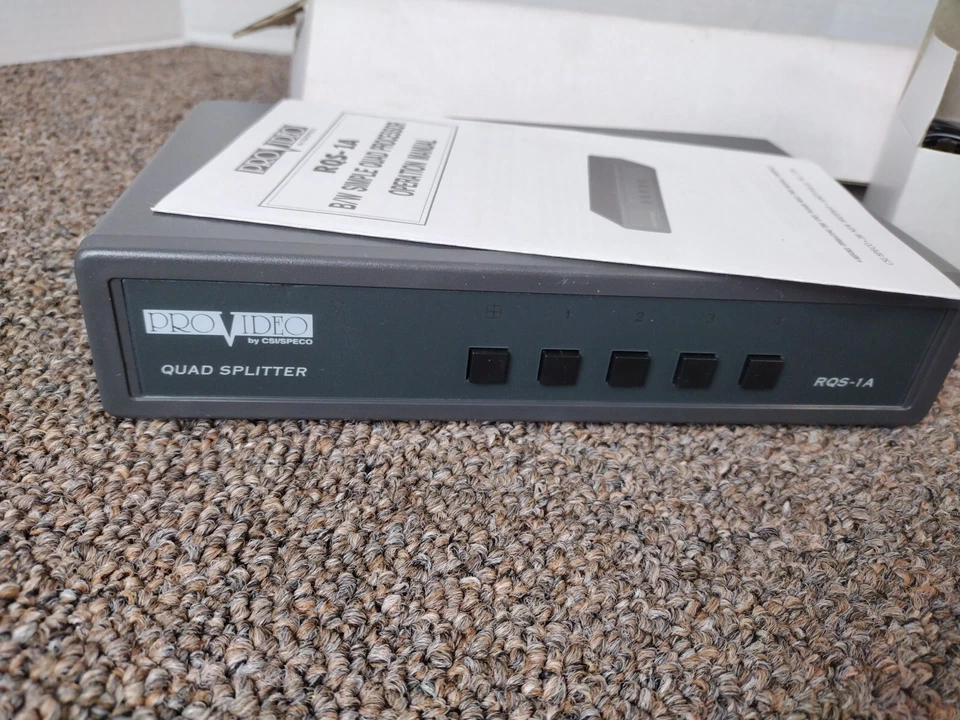 Pro Video RQS-1A CCTV Quad Splitter High Resolution Black White Processor (NOS) - Image 4 of 4