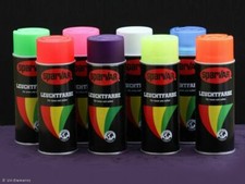 Neonspray 400ml (17,48€/L) Schwarzlicht Leuchtspray Neon Deko 