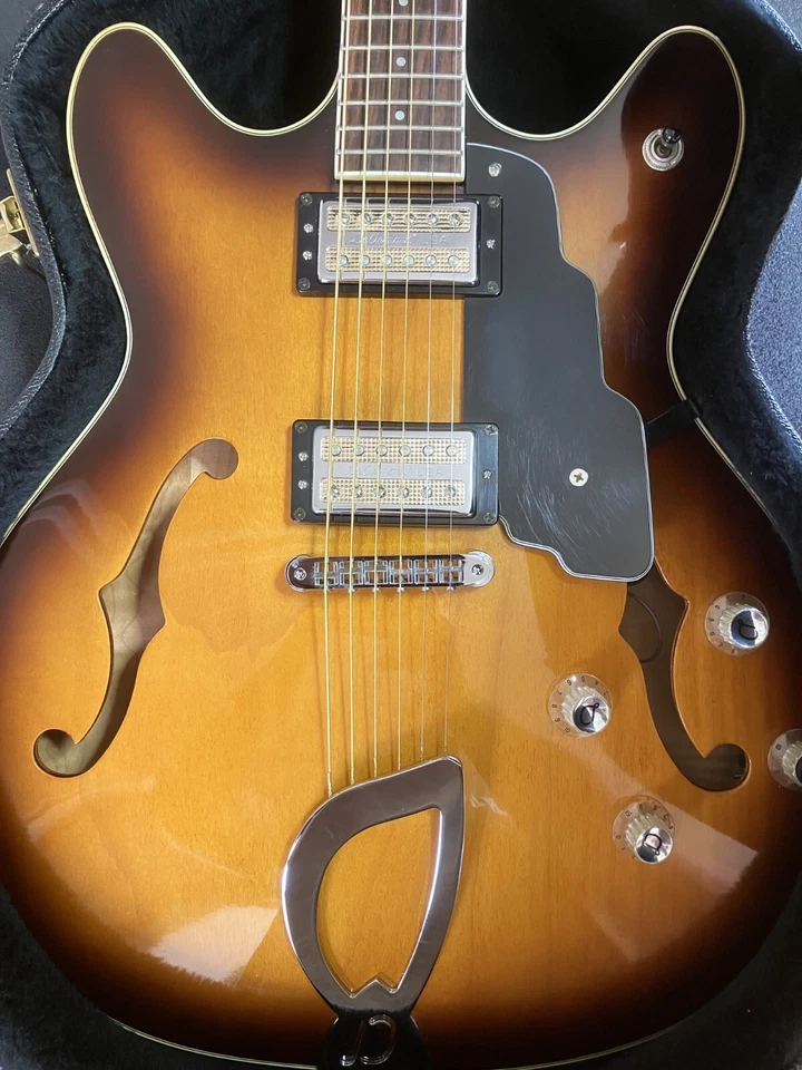 DeArmond Starfire by Guild Semi Acoustic Electric Guitar Hard case by TKL Used - Image 3 of 4