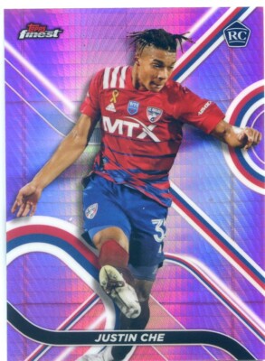 2022 Topps MLS Finest JUSTIN CHE RC ROOKIE #29 PINK PRISM REFRACTOR /125