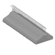 Kids Velvet Hangers 50 Pack Charcoal Gray Sturdy Space-Saving Design