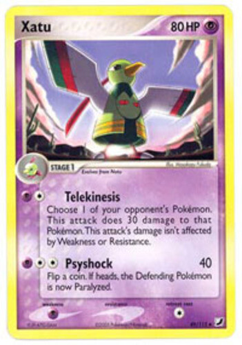 Pokemon - Xatu - 49/115 - Uncommon - EX Unseen Forces - NM