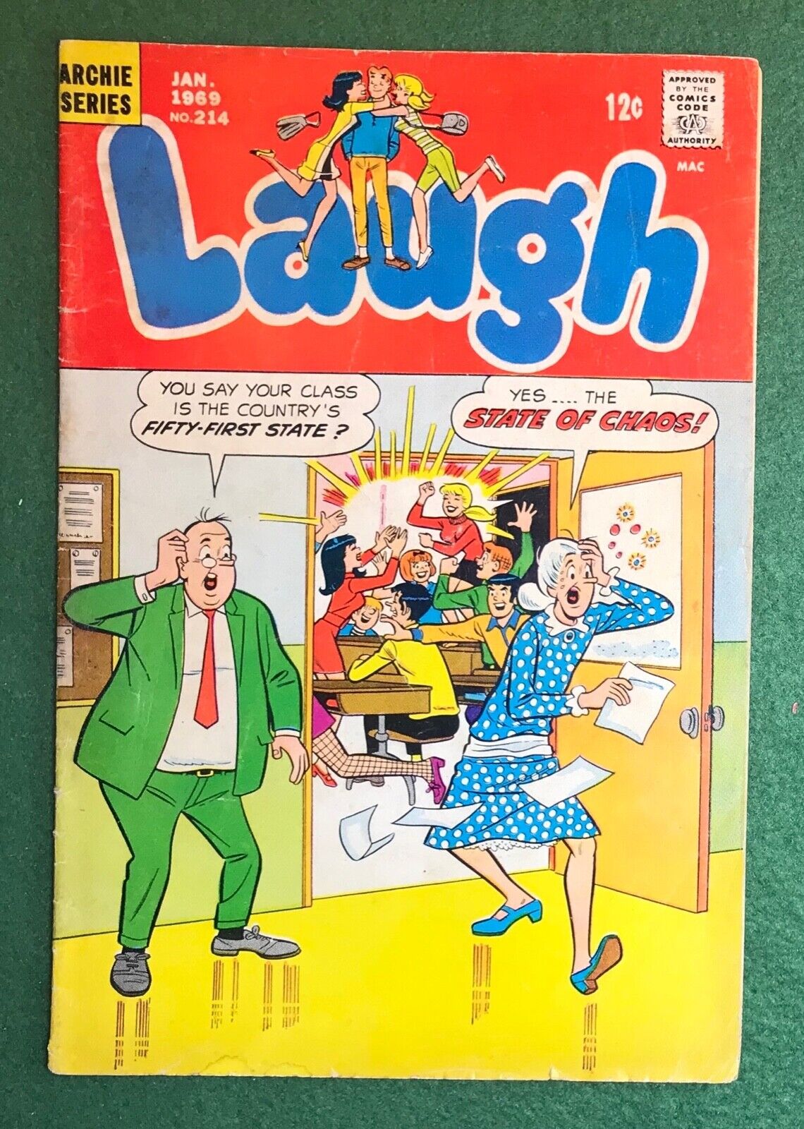 Laugh #214 Archie Comics Silver Age Dan DeCarlo Betty Veronica Jughead g/vg