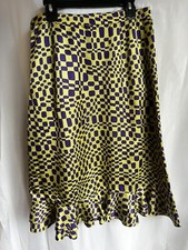 Vintage Rare Pierre Cardin Skirt Retro Psychedelic Groovy Deadstock Size 11