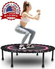Trampolin para ejercicio fitness de 40" adultos y ninos ni os plegable brincolin