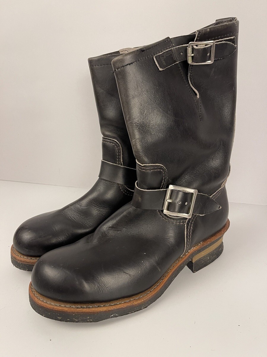 Red Wing Black Leather Engineer Boots Mens 7.5 D | eBay Red Wing Black Leather Engineer Boots Mens 7.5 D | eBay