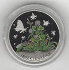 €5 Euro Wonderland Insects 2022 Coloured Insect Kingdom Mirror Gloss Mint F