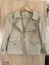 Gucci Real Cotton Jacket Women Golden Buttons 3/4 Sleeves Lots Of Marks On It