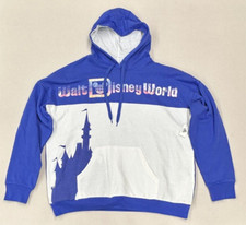 New Walt Disney World Adult Mickey Mouse Castle Pullover Hoodie Large