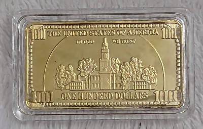 Atlantis Mint 1 troy ounce USA $100.00 Cased Wafer Bar .999 Fine