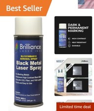 Spray de marcado láser negro de 12 OZ - Nanotecnología de secado rápido para superficies metálicas