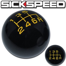 Blackyellow Vintage Shift Knob 6 Speed Short Throw Shifter Selector 10x1.25 K09