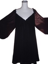 misguided plus Dolman sheer sleeve short cocktail Dress plus Size 24