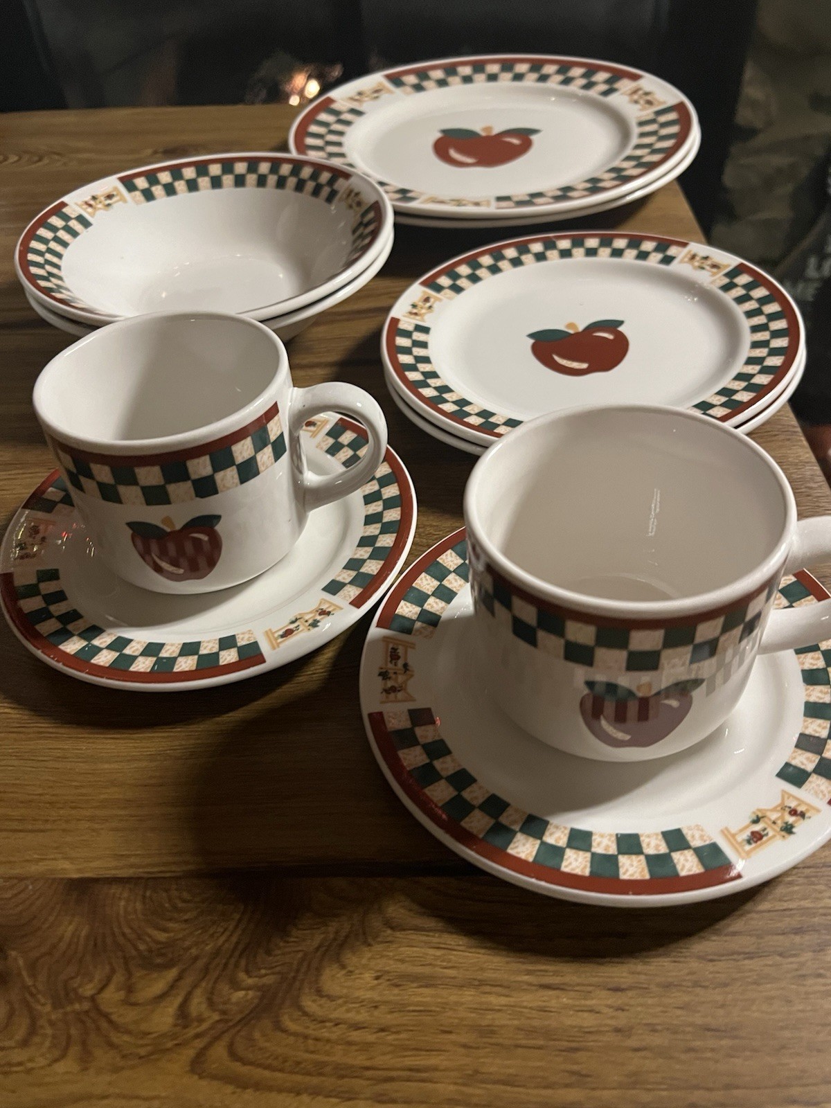 2- 5 Pc Place Settings Betty Crocker Country Inn Plates, Bowls, Mugs Saucers #1