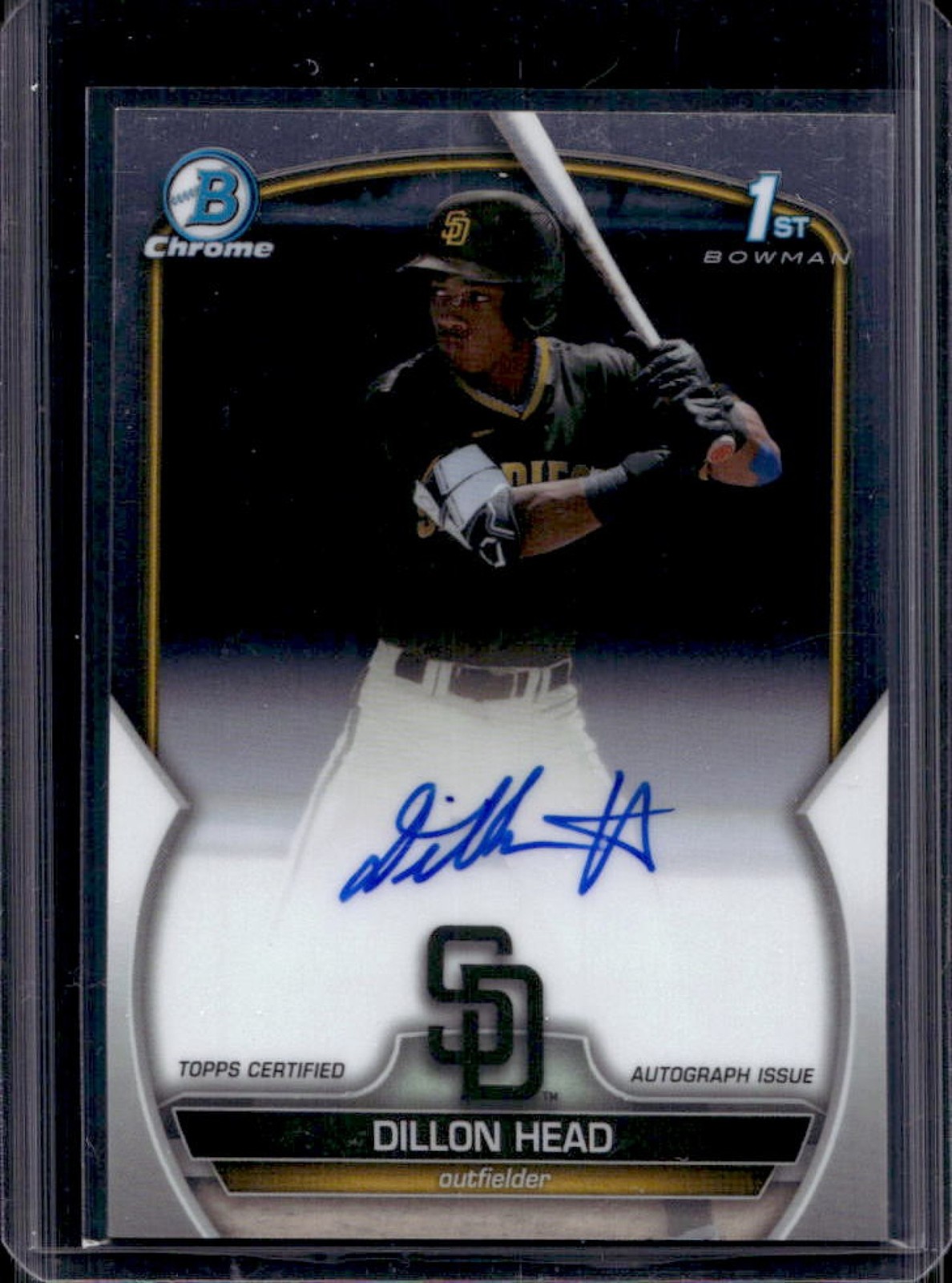 2023 Bowman Draft Dillon Head Chrome Auto 1st Prospect #CDA-DHE Padres