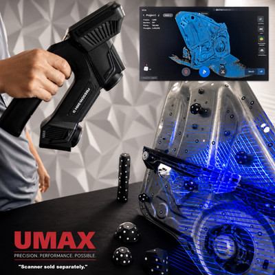 Professional 3D Scanner Turntable Kit with Magnetic & Reflective Markers