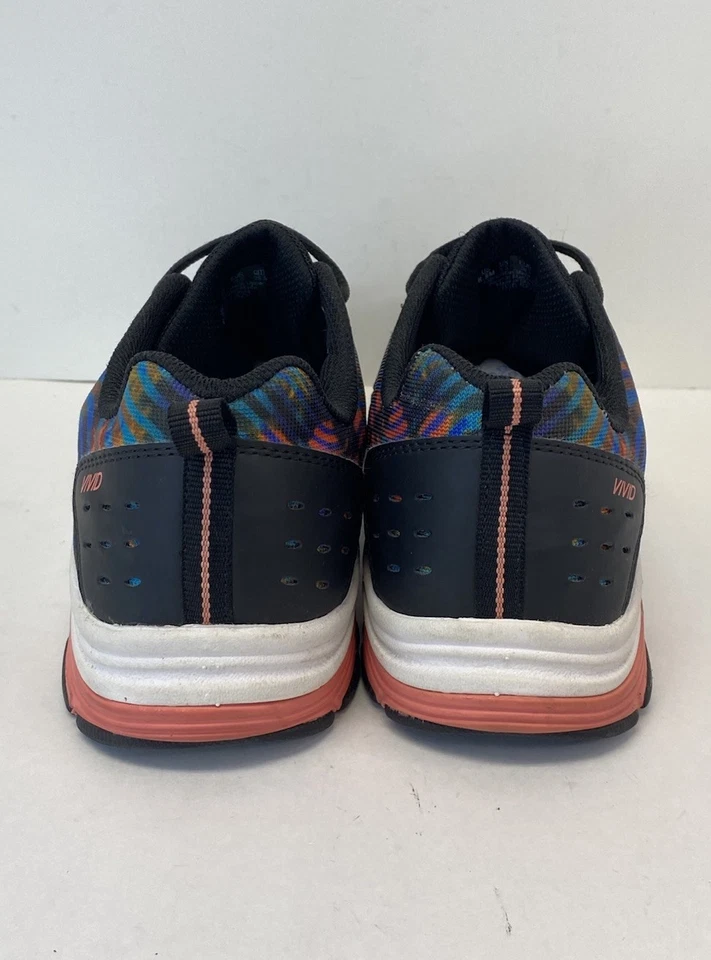 Ryka Vivid RZX Lace Up Tie Dye & Black Training Sneakers Shoes - Womens Size 8.5 - Image 4 of 4