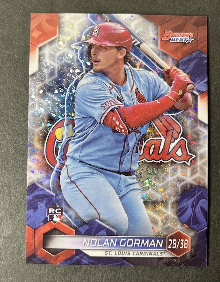 2023 Bowman's Best - Nolan Gorman #29 Mini-Diamond Refractor /299 (RC)