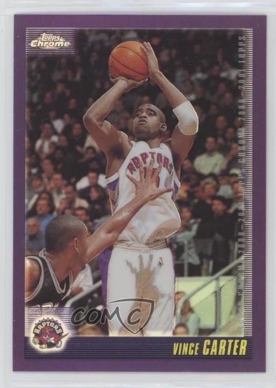 2000-01 Topps Chrome Refractor Vince Carter #33 HOF t8i