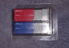  2 PNY USB 3.0 Flash Drive Drives/ 128GB Red / Blue - Brand NEW Sealed