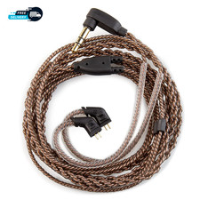 KZ CCA 2PIN IEM Earphone Cable 4 Core High-Purity Copper Twisted in Ear