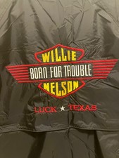Willie Nelson Born For Trouble Luck Texas Sport Tek Wind Breaker Rain Jacket XL