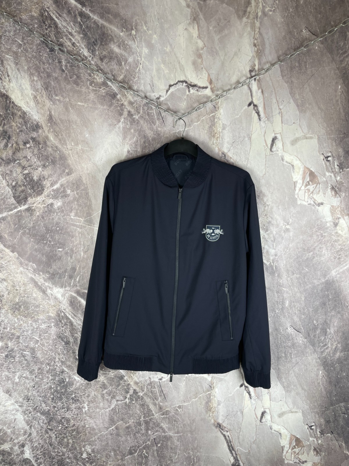 Hugo Boss Mens Suit Wool Bomber Jacket Pants FC RB Leipzig Size L thumbnail 2